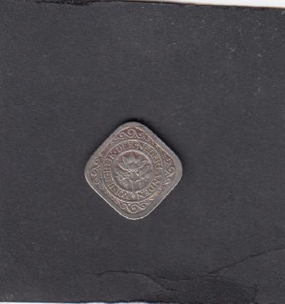 Beschrijving: 5 Cent WILHELMINA